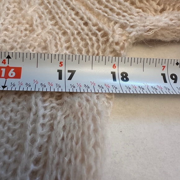 J. Crew Size Medium Boat Neck Cable Knit Soft Wool Mohair Dolce Sweater Ivory - Picture 7 of 8